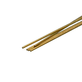 K & S Metals - Round Brass Rod: 0.5mm OD x 300mm Long - Hobby Recreation Products