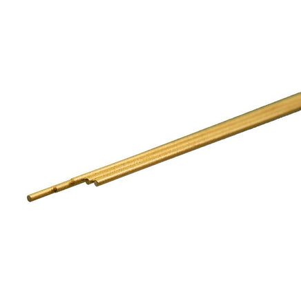 K & S Metals - Round Brass Rod: 1mm OD x 300mm Long - Hobby Recreation Products