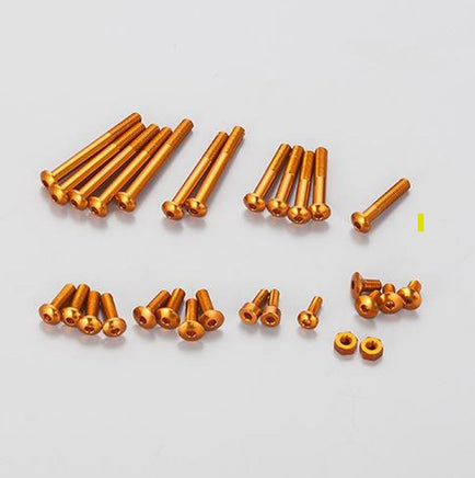 KO PROPO - Aluminum Screw Set for EX - RR/EX - 2 (Orange) - Hobby Recreation Products