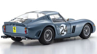 Kyosho - 1/18 FERRARI 250GTO 1962 SEBRING #24 (BLUE) Diecast Model