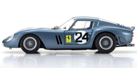 Kyosho - 1/18 FERRARI 250GTO 1962 SEBRING #24 (BLUE) Diecast Model