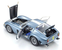Kyosho - 1/18 FERRARI 250GTO 1962 SEBRING #24 (BLUE) Diecast Model