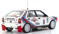 Kyosho - 1/18 Lancia Delta HF 4WD Monte Carlo "Team Lancia Martini" 1987 #6 Diecast Model