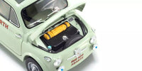Kyosho - 1/18 Fiat Nuova 500 Elaborazione Abarth Record Green Celeste Diecast Model