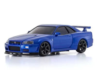 Kyosho - Mini-Z AWD MA-020 Nissan Skyline GT-R (R34) V.spec II Nur Metallic Blue