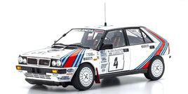 Kyosho - 1/18 Lancia Delta HF 4WD 1000 Lakes "Team Lancia" 1987 #4, Diecast Model - Hobby Recreation Products