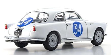 Kyosho - 1/18 Scale Alfa Romeo Giulietta SV Targa Florio #34 Model Diecast Car - Hobby Recreation Products