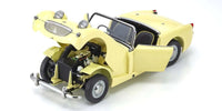 Kyosho - 1/18 Scale Austin Healey Sprite Primrose/Yellow Model Diecast Car - Hobby Recreation Products