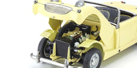 Kyosho - 1/18 Scale Austin Healey Sprite Primrose/Yellow Model Diecast Car - Hobby Recreation Products