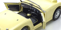 Kyosho - 1/18 Scale Austin Healey Sprite Primrose/Yellow Model Diecast Car - Hobby Recreation Products