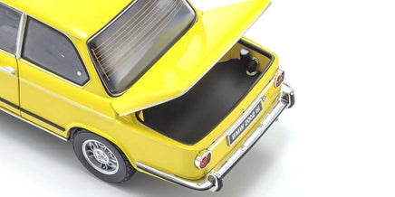 Kyosho - 1/18 Scale BMW 2002 Tii Yellow Model Diecast Car - Hobby Recreation Products