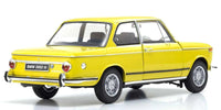 Kyosho - 1/18 Scale BMW 2002 Tii Yellow Model Diecast Car - Hobby Recreation Products