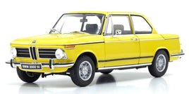Kyosho - 1/18 Scale BMW 2002 Tii Yellow Model Diecast Car - Hobby Recreation Products