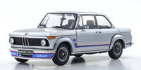 Kyosho - 1/18 Scale BMW 2002 Turbo Silver Model Diecast Car - Hobby Recreation Products