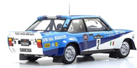 Kyosho - 1/18 Scale Fiat 131 Abarth 1981 Pian Cavallo #2 Model Diecast Car - Hobby Recreation Products