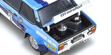 Kyosho - 1/18 Scale Fiat 131 Abarth 1981 Pian Cavallo #2 Model Diecast Car - Hobby Recreation Products