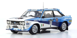 Kyosho - 1/18 Scale Fiat 131 Abarth 1981 Pian Cavallo #2 Model Diecast Car - Hobby Recreation Products