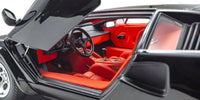 Kyosho - 1/18 Scale Lamborghini Countach LP5000 Quattrovalvole Black Model Diecast Car - Hobby Recreation Products