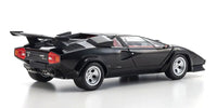 Kyosho - 1/18 Scale Lamborghini Countach LP5000 Quattrovalvole Black Model Diecast Car - Hobby Recreation Products