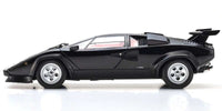 Kyosho - 1/18 Scale Lamborghini Countach LP5000 Quattrovalvole Black Model Diecast Car - Hobby Recreation Products