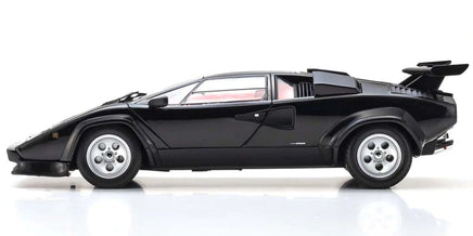 Kyosho - 1/18 Scale Lamborghini Countach LP5000 Quattrovalvole Black Model Diecast Car - Hobby Recreation Products
