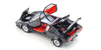 Kyosho - 1/18 Scale Lamborghini Countach LP5000 Quattrovalvole Black Model Diecast Car - Hobby Recreation Products