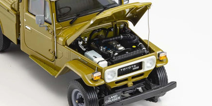 Kyosho - 1/18 Scale Toyota Land Cruiser 40 Pickup Olive Model Diecast Car - Hobby Recreation Products