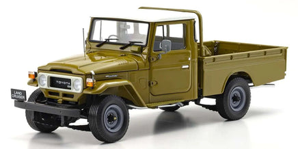 Kyosho - 1/18 Scale Toyota Land Cruiser 40 Pickup Olive Model Diecast Car - Hobby Recreation Products