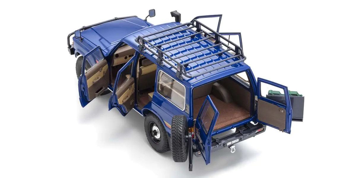1/18 Scale Toyota Land Cruiser 60 with Optional Parts Blue| Hobby