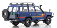 Kyosho - 1/18 Scale Toyota Land Cruiser 60 with Optional Parts Blue Model Diecast Car - Hobby Recreation Products