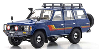 Kyosho - 1/18 Scale Toyota Land Cruiser 60 with Optional Parts Blue Model Diecast Car - Hobby Recreation Products