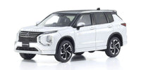 Kyosho - 1/43 Mitsubishi Outlander, White, Diecast Model - Hobby Recreation Products
