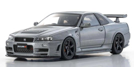 Kyosho - 1/43 Scale Nissan Skyline GT-R R34 NISMO Grand Touring Die Cast Car (Gray) - Hobby Recreation Products