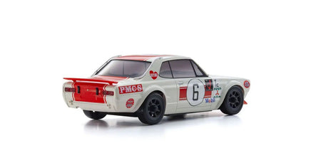 Kyosho - 1972 Nissan Skyline White/Red 2000GT - R (KPGC10) Racing #6 Auto Scale Body - Hobby Recreation Products