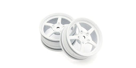 Kyosho - 5 - Spoke Racing Wheel, White, 2pcs - Hobby Recreation Products