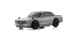 Kyosho - ASC MA-020 Nissan Skyline 2000GT-R (KPGC10) Tuned Version Body, Silver - Hobby Recreation Products
