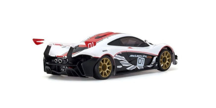 Kyosho - ASC MR - 03W - MM McLaren P1 GTR White / Red Body - Hobby Recreation Products