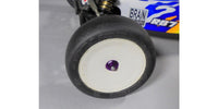 Kyosho - M4 Aluminum Serrated Flange Nut, Purple (4pcs) - Hobby Recreation Products