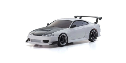 Kyosho - Mini - Z AWD Nissan Silvia S15 Equipped with GT Wing, White - Hobby Recreation Products