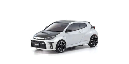 Kyosho - MINI - Z AWD Toyota GRMN Yaris Rally Package Platinum White Pearl Mica - Hobby Recreation Products