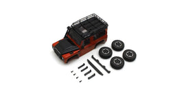 Kyosho - MX - 01 Land Rover Defender 90 Adventure Phoenix Orange / Santorini Black Body Set - Hobby Recreation Products
