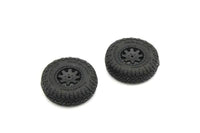 Kyosho - Premounted Tire/Wheel w/Weight 2pcs 4Runner - Hobby Recreation Products