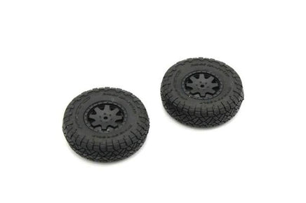 Kyosho - Premounted Tire/Wheel w/Weight 2pcs 4Runner - Hobby Recreation Products