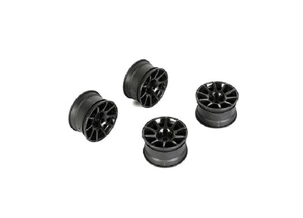 Louise R/C - 10 Spoke Wheel +4mm (Black), for LMX - Hobby Recreation Products