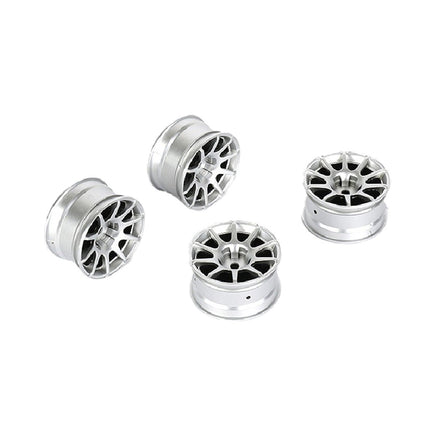 Louise R/C - 10 Spoke Wheel +4mm (Silver), for LMX - Hobby Recreation Products