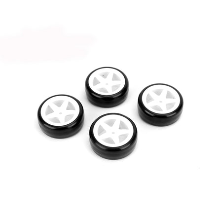Louise R/C - 1/10 Drift Tires 5 Spoke Wheel White (26mm), Fits LDX Drift, LTX Touring - Hobby Recreation Products