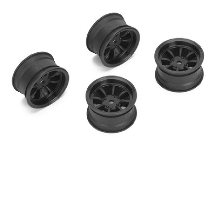 Louise R/C - 8 Spoke Wheel +4mm (Black), for LMX - Hobby Recreation Products