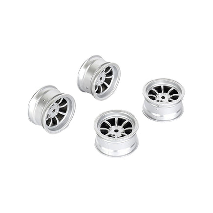 Louise R/C - 8 Spoke Wheel +4mm (Silver), for LMX - Hobby Recreation Products