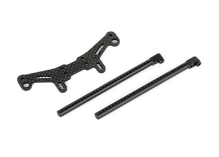 Louise R/C - Carbon Rear Shock Tower (for Sedan Body), Fits LMX - Hobby Recreation Products