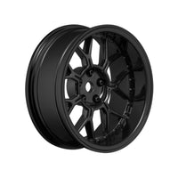 Louise R/C - 14 Spoke Gloss Black 1/10 Wheel Mounted Drift Tire, 2, 4, 6, 8mm Offset, 12mm Hex, 4pcs